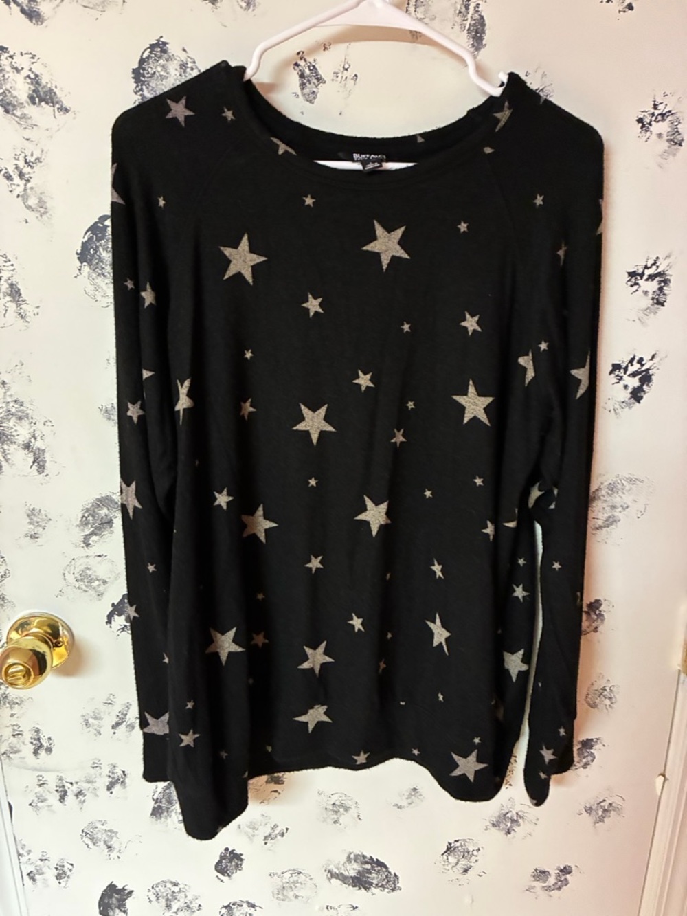 Buffalo David Bitton Black Star Crewneck Top